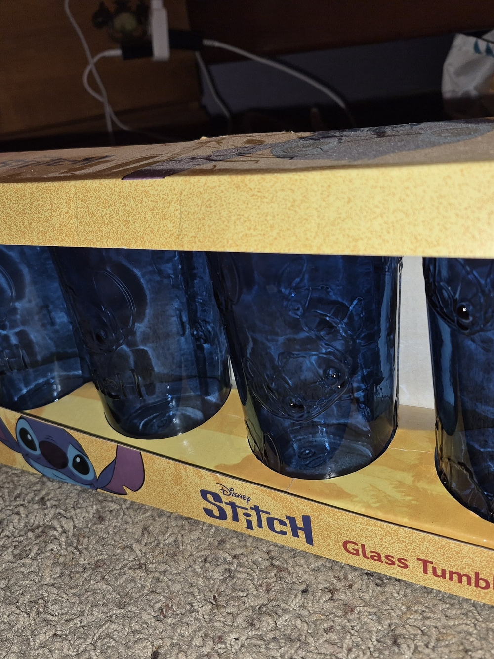 Disney Stitch Blue Glass Tumbler Set (4-Pack) - Picture 6 of 7